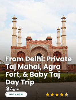 From Delhi Private Taj Mahal Agra Fort & Baby Taj Day Trip